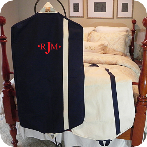 Heavy Canvas Garment Bag - Navy