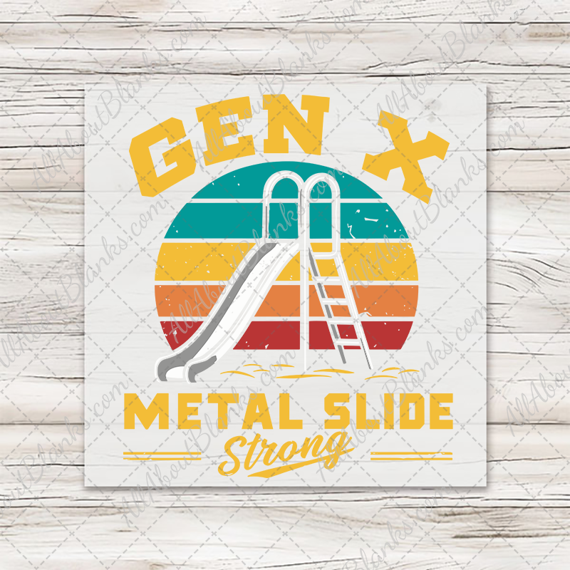 Gen X Metal Slide Strong T-Shirt Transfer