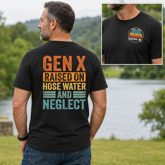 Gen X Raised On Hose Water & Neglect T-Shirt Transfer