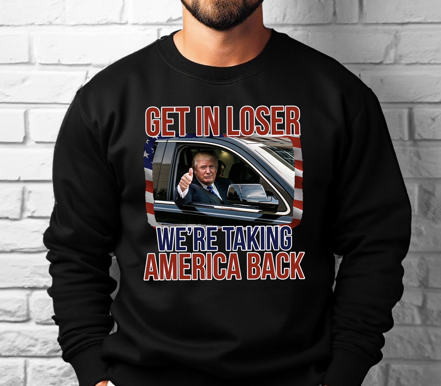 Trump Get In Loser DTF Transfer - T-SHIRT SIZE