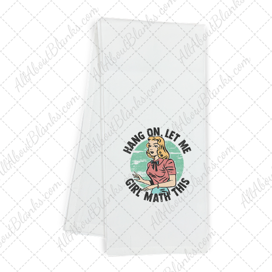 Girl Math DTF Transfer - TOWEL SIZE