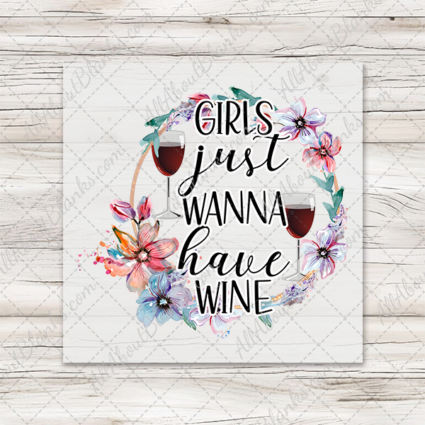 Sassy Wine Floral Sayings Transfer - Bundle of all 4 designs