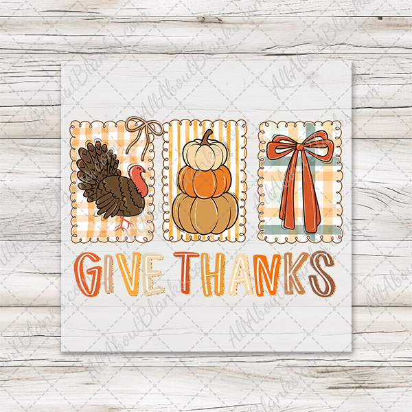 Give Thanks Coquette Frames Trio Transfer