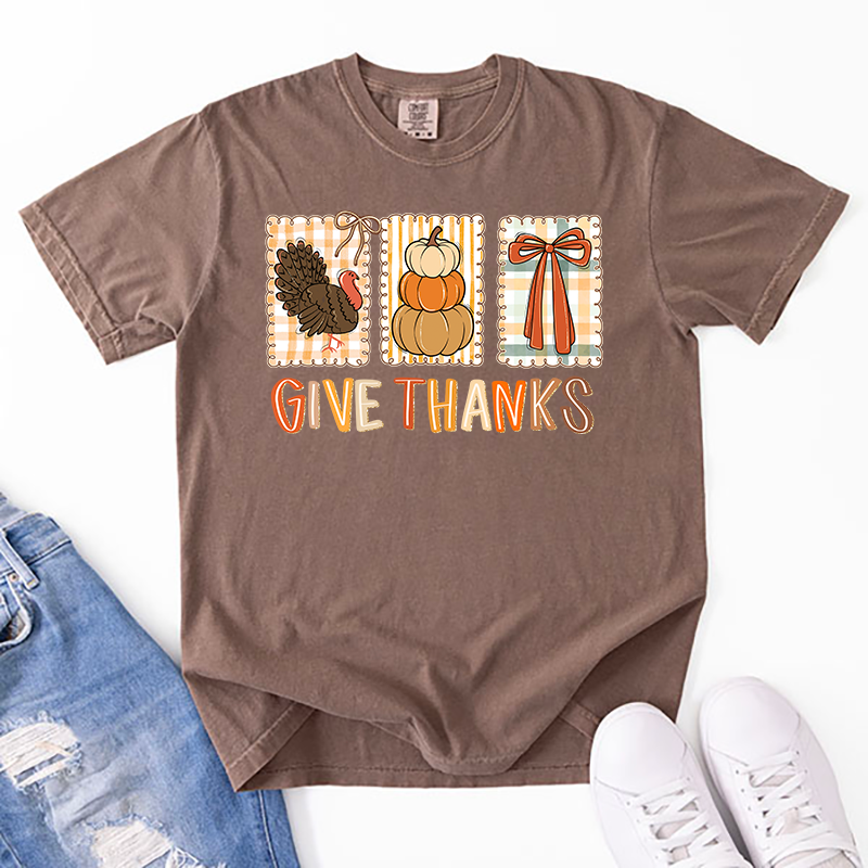 Give Thanks Coquette Frames Trio - T-SHIRT SIZE