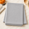 Solid Flat Weave Kitchen Towel - Gray