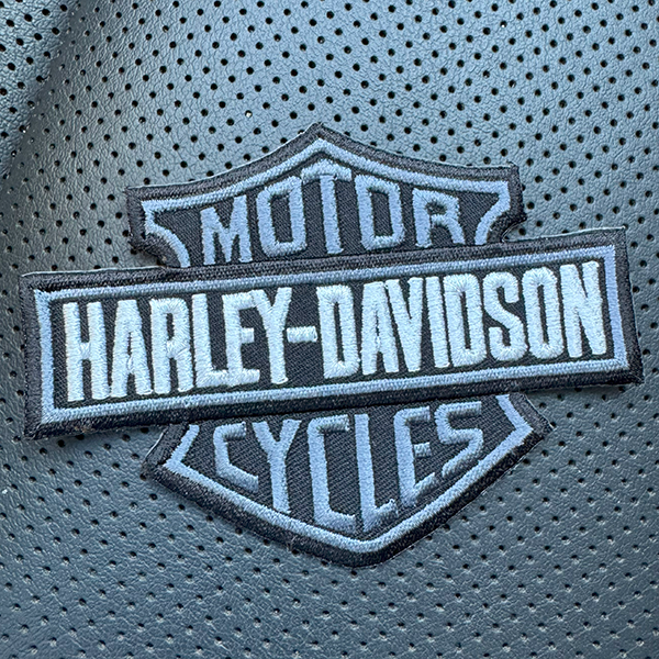 HD Bar & Shield Patch - BLACK BACKGROUND FABRIC