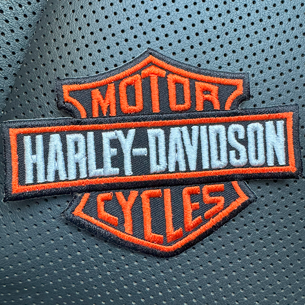 HD Bar & Shield Patch - BLACK BACKGROUND FABRIC