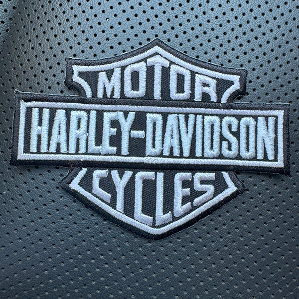 HD Bar & Shield Patch - BLACK BACKGROUND FABRIC