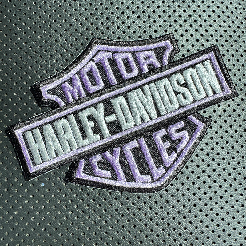 HD Bar & Shield Patch - BLACK BACKGROUND FABRIC