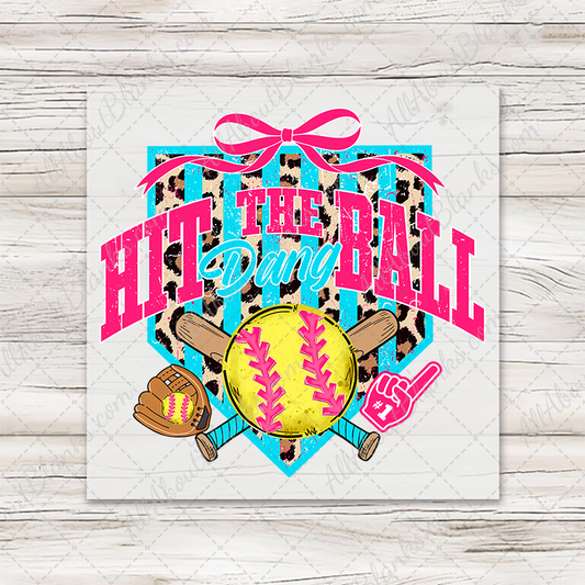 Hit The Dang Ball - Softball - Transfer