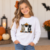 Halloween Black Cats Trio Transfer - T-SHIRT SIZE
