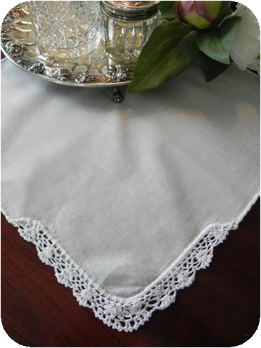 Corner Crochet Lace Hankie