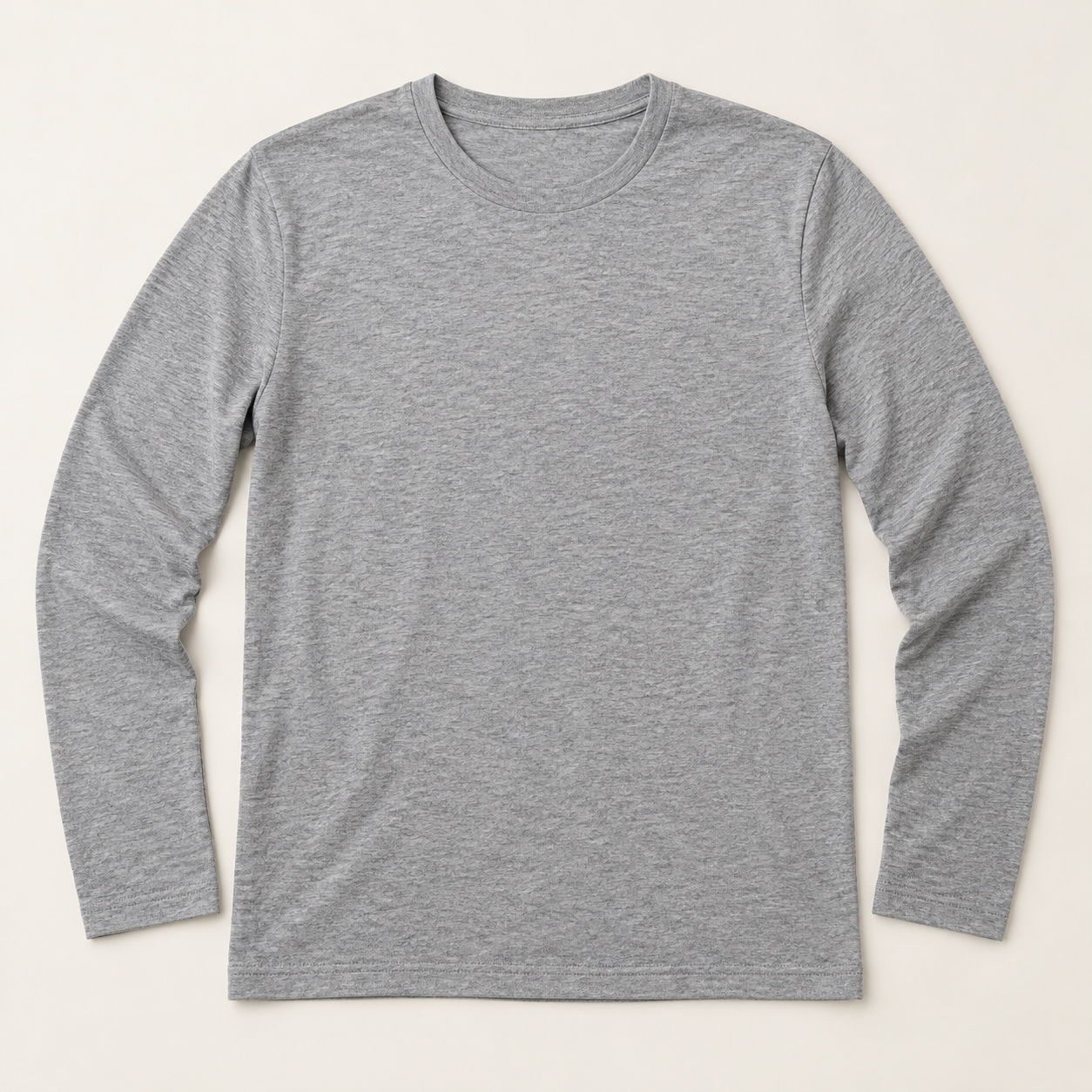 Next Level Long Sleeve Tee - Heather Grey