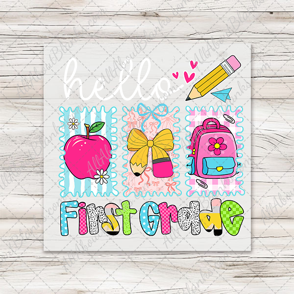 Hello Preppy Back To School Transfers