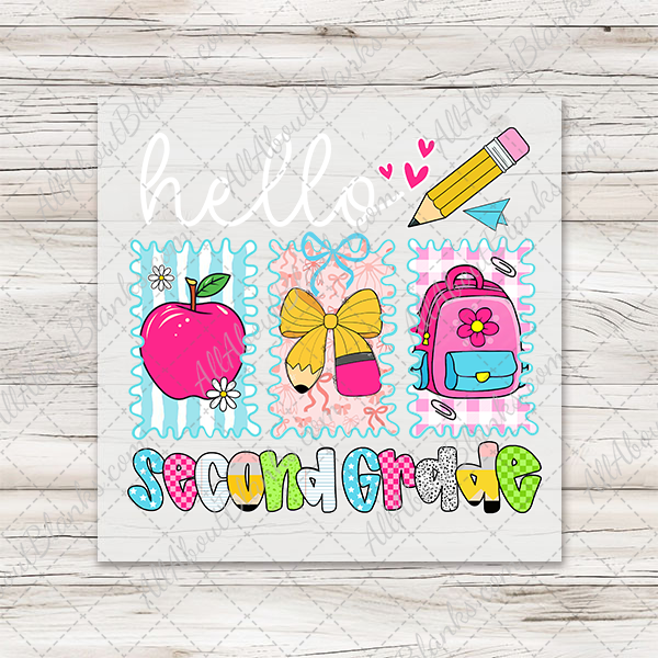 Hello Preppy Back To School Transfers