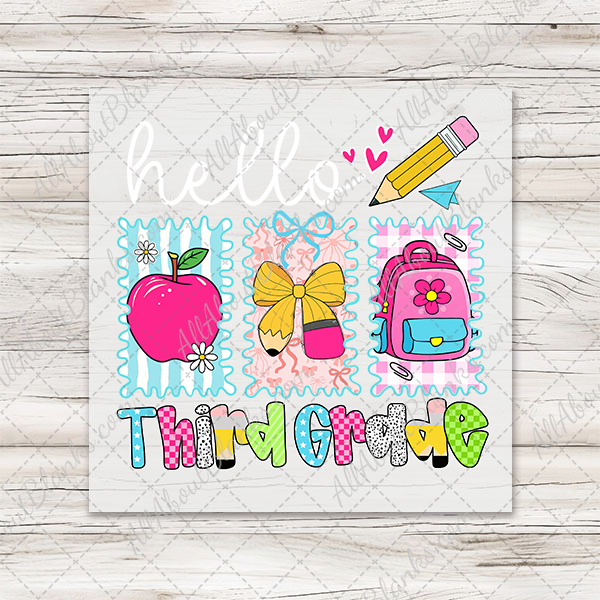 Hello Preppy Back To School Transfers