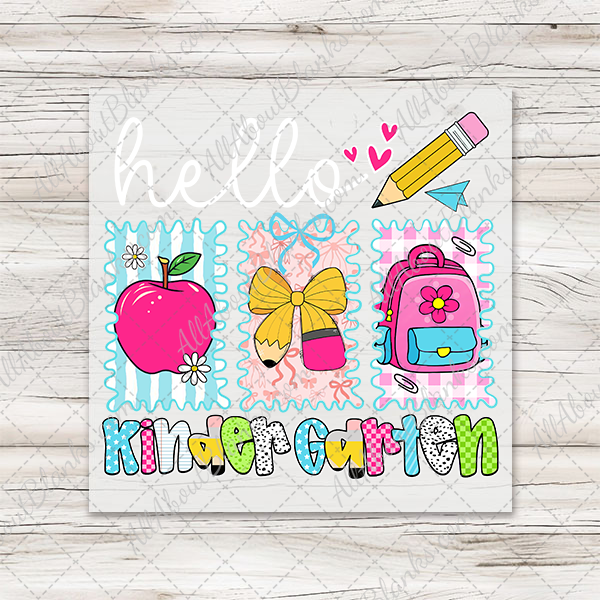 Hello Preppy Back To School Transfers