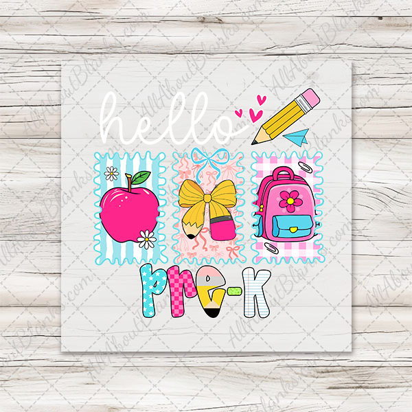 Hello Preppy Back To School Transfers
