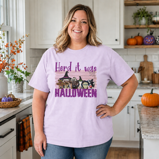 Herd It Was Halloween Transfer - SHIRT SIZE