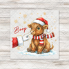 Highland Cow Santa Boop Transfer - T-SHIRT SIZE