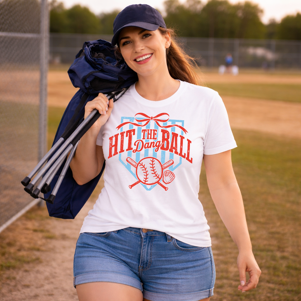 Hit The Dang Ball Baseball Transfer