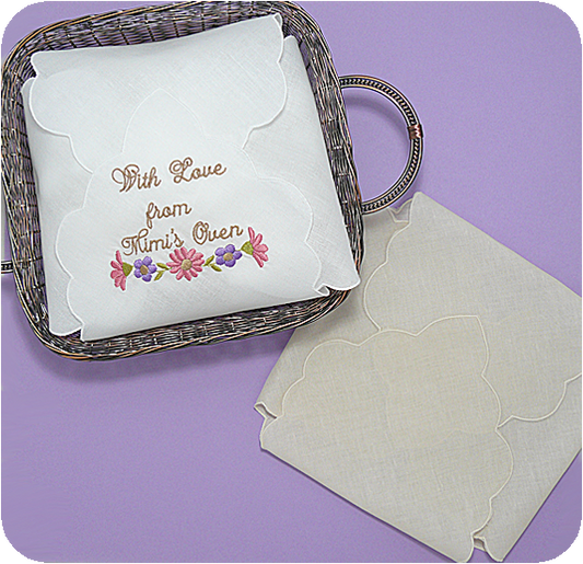 Linen Hot Roll Cover - White or Ecru