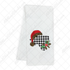 Houndstooth Texas Christmas DTF Transfer - TOWEL SIZE