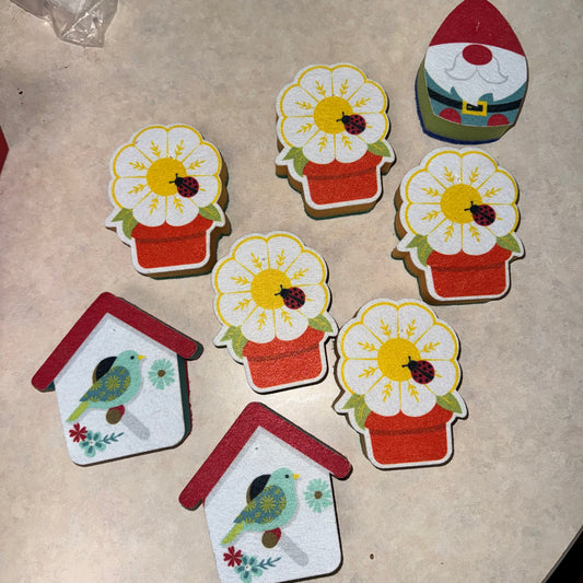 Garden Themed Kitchen Sponges