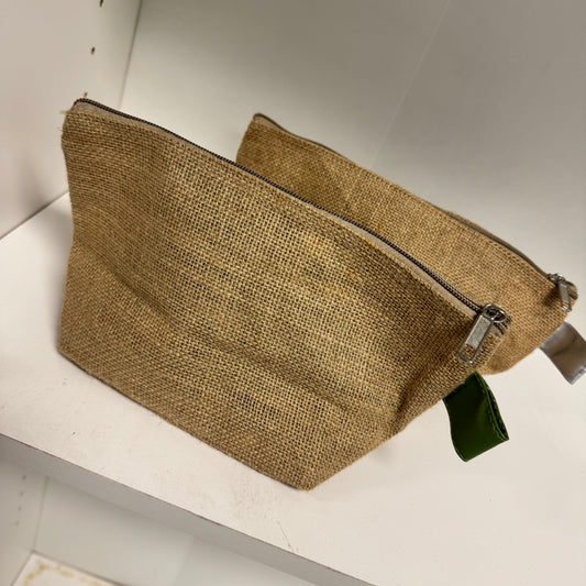 Jute Zipper Bag