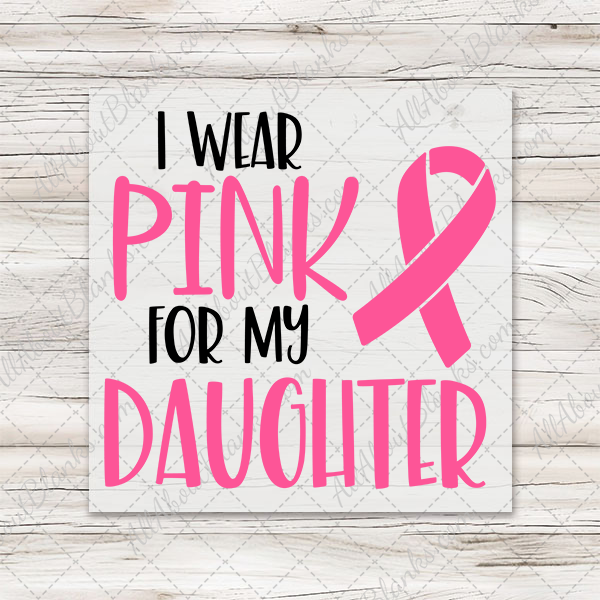 I Wear Pink For... Transfers - T-SHIRT SIZE