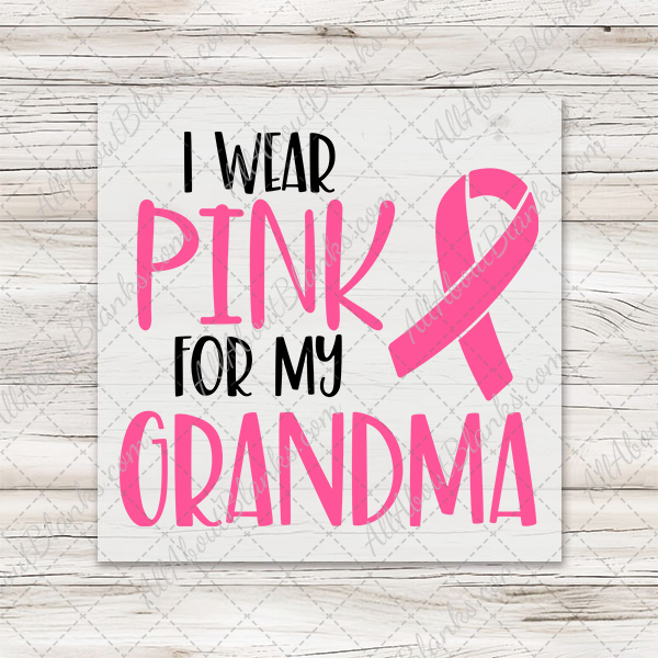 I Wear Pink For... Transfers - T-SHIRT SIZE