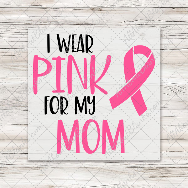 I Wear Pink For... Transfers - T-SHIRT SIZE