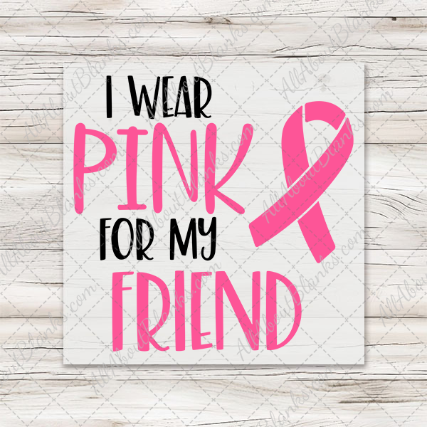 I Wear Pink For... Transfers - T-SHIRT SIZE
