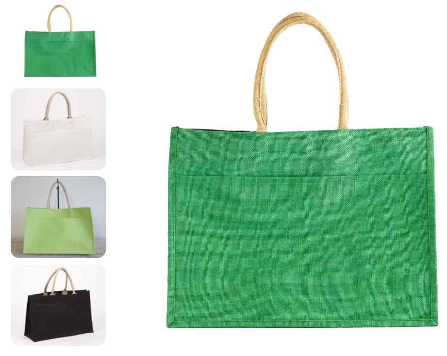 Jute Pocket Tote - St Patricks Day Collection