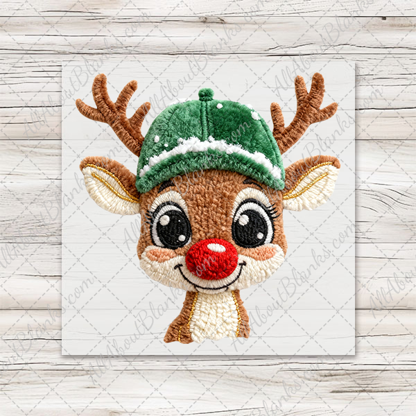 Latch Hook Reindeer Boy Transfer