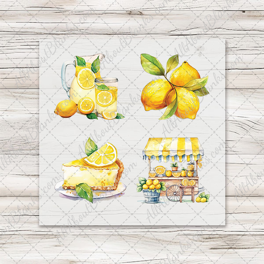 Lemons - COCKTAIL NAPKIN SIZE