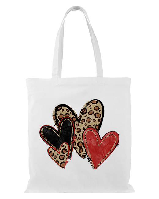 Leopard Hearts Totebag Supplies