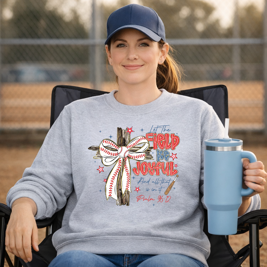 Let The Fields Be Joyful Baseball - ADULT TEE