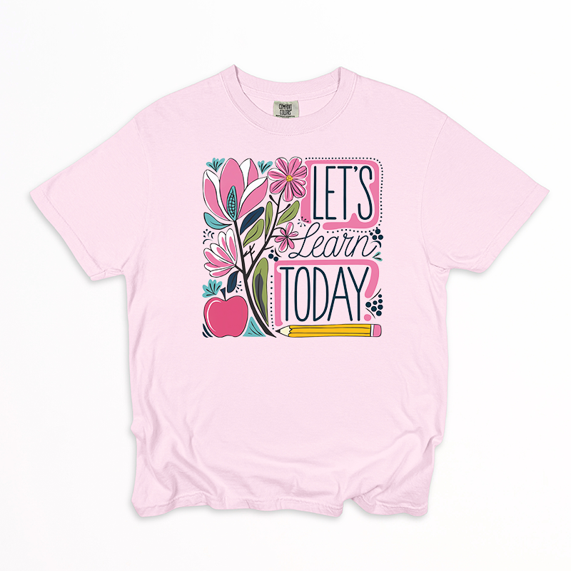 Let's Learn Today Transfer - T-SHIRT SIZE