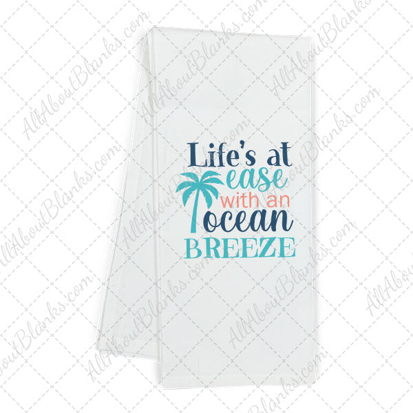 Lifes At Ease With An Ocean Breeze DTF Transfer