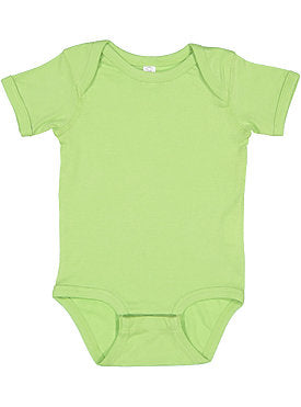 Fine Jersey Ribbed Knit Baby Onesie