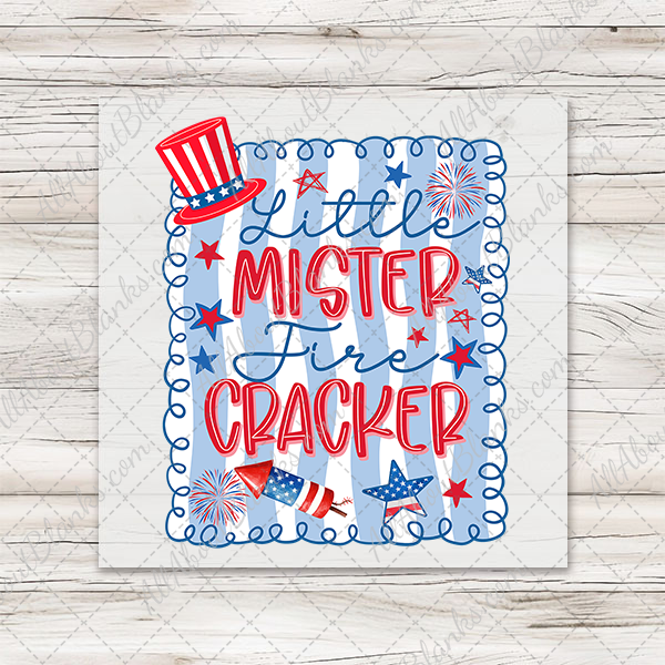 Little Mister Firecracker Transfer