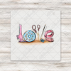 Love Sewing Letters DTF Transfer