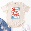 Loves Jesus And America Too Transfer - T-SHIRT SIZE