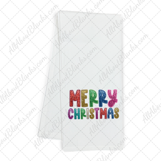 Merry Christmas Faux Sequins DTF Transfer