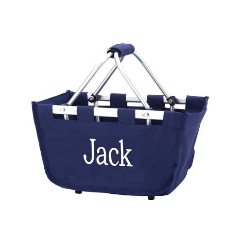 Navy Blue Mini Market Tote