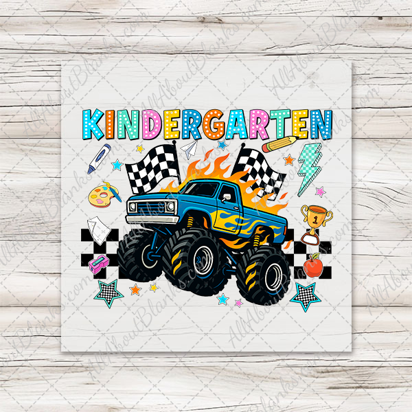 Monster Trucks Back To School Transfers