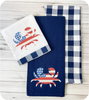 Navy Kitchen Towel Collection