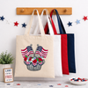 Patriotic Flags & Flowers Transfer