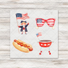 Patriotic Picnic 1 - COCKTAIL NAPKIN SIZE